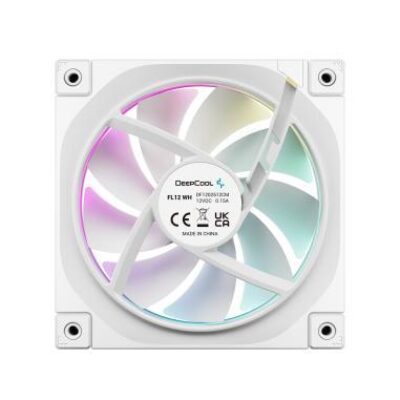 DEEPCOOL VENTOLE CASE FL12 BIANCA ARGB PWM BASSO RUMORE – DPFL12WH