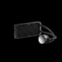 ADATA DISSIPATORE CPU ACQUA LEVANTE X 240 ARGB BLACK RGB mirror pump head - ADLEVANTEX240BKCWW