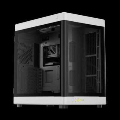 GAMDIAS CASE TOWER NESO P1 BW BIANCO/NERO 2*TG 5V ARGB MB (x RTX4090..) – GAMNESOP1BW