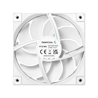 DEEPCOOL VENTOLE CASE FT12  BIANCA 12CM POTENTE SILENZIOSA DURATURA 4PIN PW – DPFT12WH