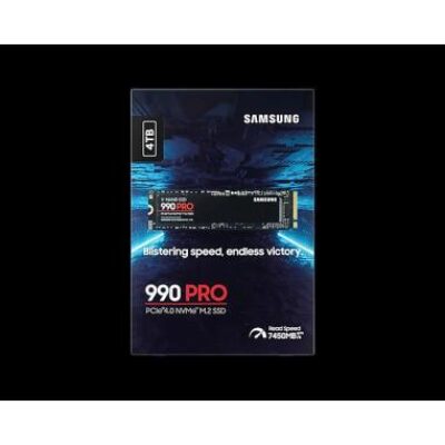 SAMSUNG SSD 990 PRO 4TB MZ-V9P4T0BW PCIe 4×4 NVME R/W 7450/6900 (SIAE) – SAMSSDMZV9P4T0BW