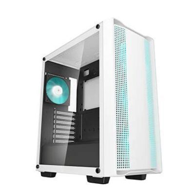 DEEPCOOL CASE MID TOWER CC560 V2 WHITE 3+1×120 LED FAN TG – DPCC560WHV2