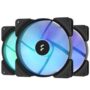 FRACTAL VENTOLINA CASE ASPECT 14 RGB PWM BLACK FRAME 3-PACK - FRFDFAS11407