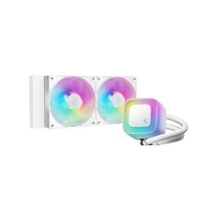 DEEPCOOL RAFF. LIQUIDO LE240 V2 BIANCA 2*ARGB – DPLE240WHV2