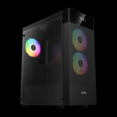 GAMDIAS CASE MID TOWER AURA GC5 ELITE ARGB TG 3x120mm ARGB MESH DIGITAL DIS – GAMAURAGC5ELITEARGB