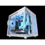 MARSGAMING CASE MC-NOVAM IN ALLUMINIO DUAL-CHAMBER TG 90º WHITE - MGMCNOVAMW