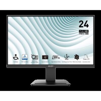 MSI MONITOR PRO MP2412 23.8” 16:9 VA FLAT 1920×1080 FHD 100Hz FREE SYNC – MSIPROMP2412