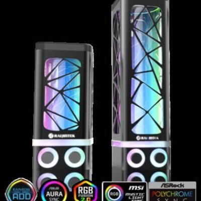 RAIJINTEK SERBATOI  ANTILA PURE R240B BLK 5V ARGB H263mm 700ml G1/4” – RAANTILAPURE240B