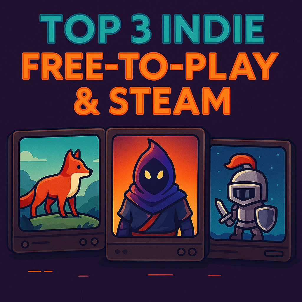 Top 3 indie & free-to-play della settimana su Steam: scopri cosa spacca
