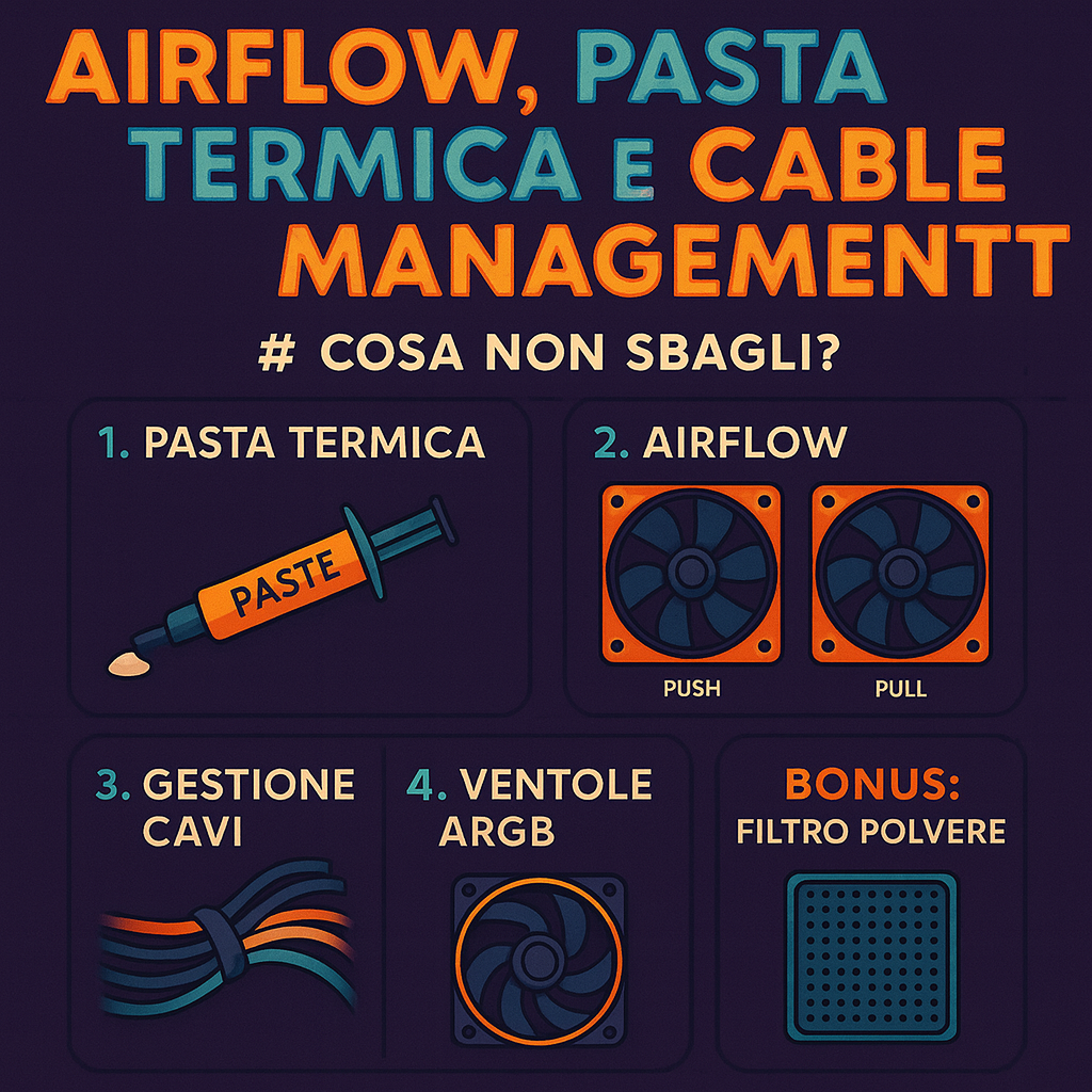 Airflow, pasta termica e cable management: 5 cose che (forse) sbagli