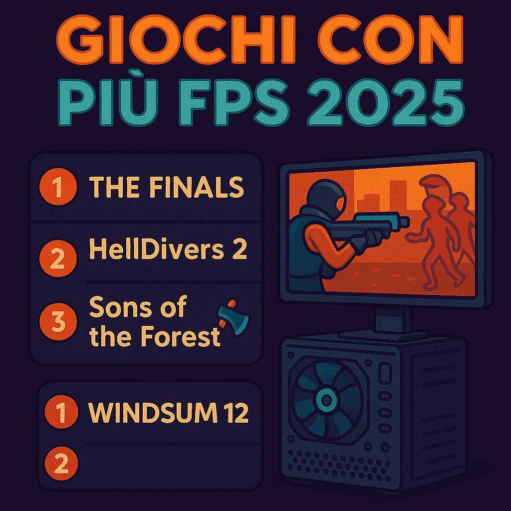 I giochi con più FPS nel 2025: cosa gira meglio su PC?