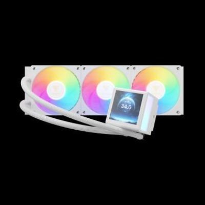 GAMDIAS DISSIP LIQUIDO CHIONE P5-360 WH 3xFAN ARGB 3.4” LCD 480*480 DISPLA – GAMCHIONEP5360WH