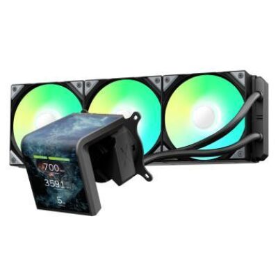 TRYX RAFF LIQUIDO PANORAMA SE ARGB 360 3D-AMOLED DISPLAY 360mm BLACK – TRYXLP360LAM3MG0K