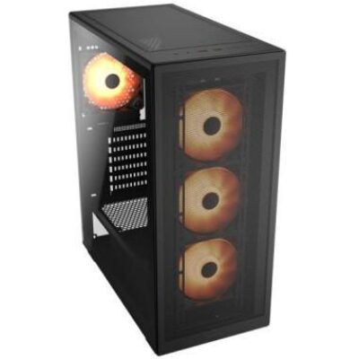 COUGAR CASE MID TOWER MX220 RGB BLK 3*120+120mm FAN – COCGR2AC8BRGB
