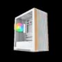 SAMA MID TOWER Z60 WHITE LISTELLO IN NOCE TG 4*FAN WHITE 140mm ARGB PWM - SAMAZ60WHITE
