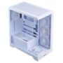 ADATA XPG CASE MID.T INVADER X BTF WHITE BLACK 4+1 ARGB FAN - ADINVADERXBTFMTWHCWW