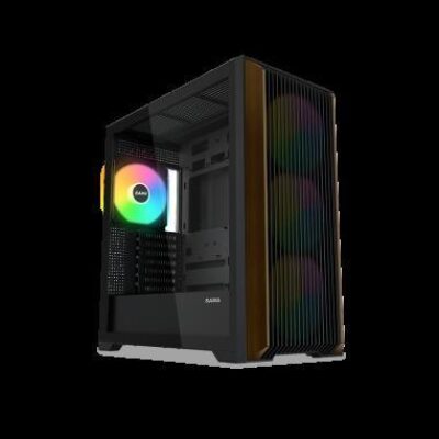SAMA MID TOWER Z60 BLACK LISTELLO IN NOCE TG 4*FAN 140mm ARGB PWM – SAMAZ60BLACK