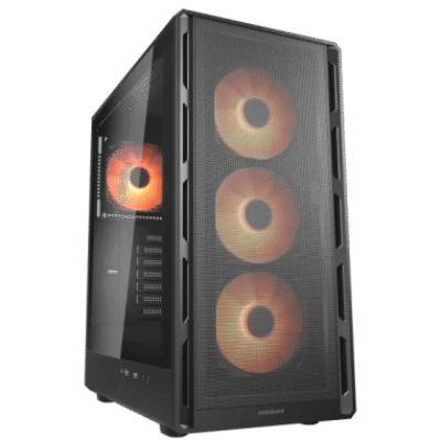 COUGAR CASE MID TOWER AIRFACE PURE PRO BLK 3*120+120mm FAN
