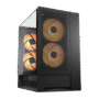 COUGAR CASE MID TOWER OMNY X BLACK 2*TG 4*FAN ARGB + HUB (supp GPU VERTICAL
