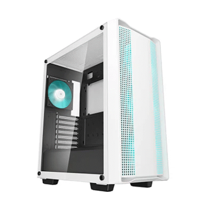 DEEPCOOL CASE MID TOWER CC560 V2 WHITE 3+1×120 LED FAN TG