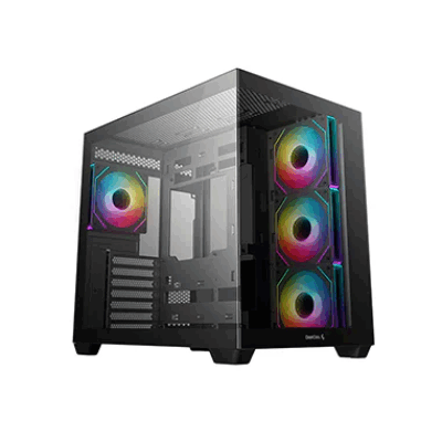 DEEPCOOL CASE MID TOWER CG530 4F 2*TG 4×120 PWM+ARGB FAN R-CG530-BKADA4-G-1