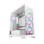 DEEPCOOL CASE MID TOWER CG580 WH 4F WHITE 2*TG 4x120 PWM+ARGB FAN