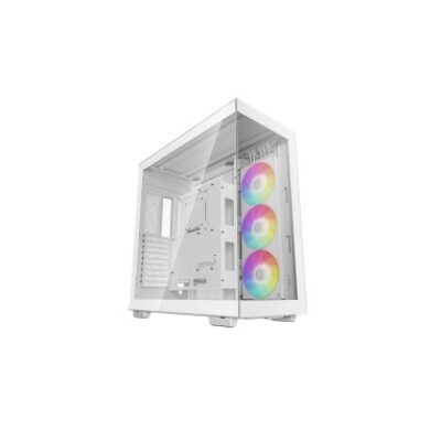 DEEPCOOL CASE MID TOWER CH780 WH 1×420 ARGB FAN VETRI PANORAMICI