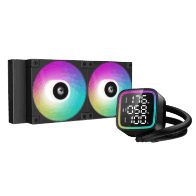 DEEPCOOL RAFF. CPU LIQUIDO LD240 LED RGB & DISPLAYR-LD240-BKMSN-G-1