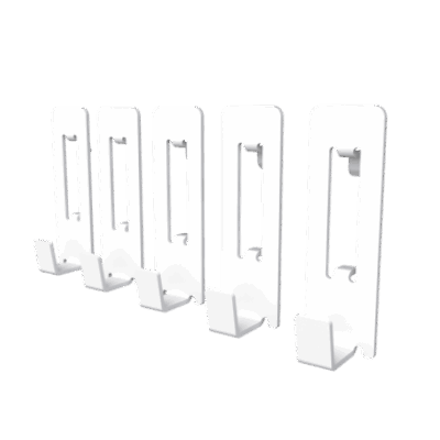 DEZCTOP ACC. 5 GANCI DA-DBHOOK-WH1 BIANCO
