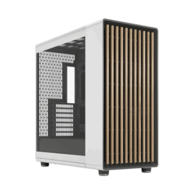 FRACTAL CASE MID TOWER NORTH XL RC CHARCOAL WHITE TG CLEAR MB connettore in