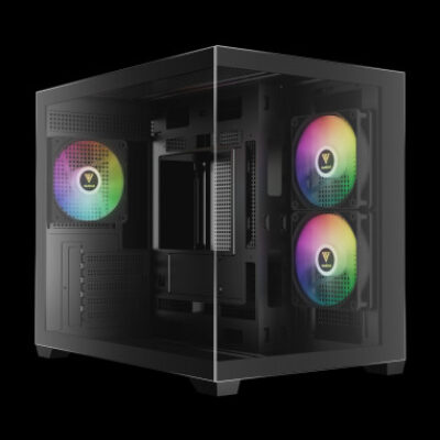 GAMDIAS CASE MICRO TOWER AURA GC10M ARGB 2*TG 3x120mm ARGB FILTRO MAGNETICO