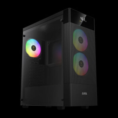 GAMDIAS CASE MID TOWER AURA GC5 ELITE ARGB TG 3x120mm ARGB MESH DIGITAL DIS
