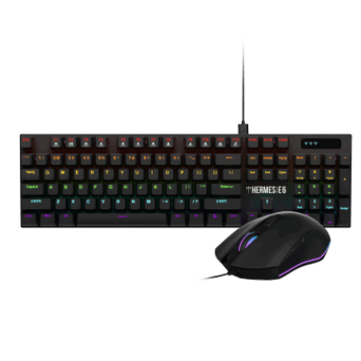 GAMDIAS KIT TAST + MOUSE HERMES E6 TAST MECCANICA E MOUSE OTTICO