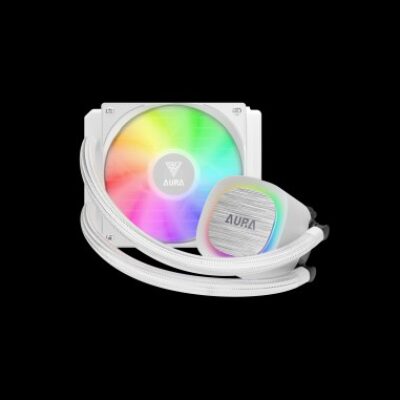GAMDIAS RAFF.LIQUIDO AURA GL120 V2 WHITE 1xFAN ARGB