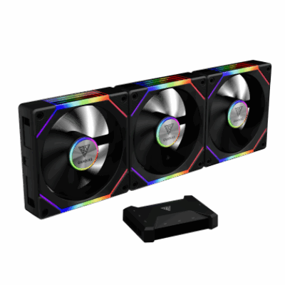 GAMDIAS VENTOLA CASE KIT AEOLUS P2-1203U 3×120 REVERS ARGB FAN + CTRL AEOLU