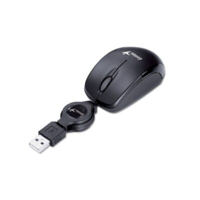 GENIUS MOUSE USB MICRO TRAVELER V2 FILO RETRATTILE BLACK