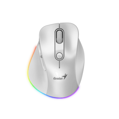 GENIUS MOUSE WIR. ERGO 9000S PRO MINI RGB BT DUO WIRELESS (BT +2.4Ghz) PEAR