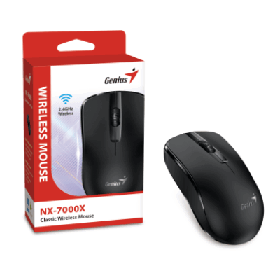 GENIUS MOUSE WIR. NX-7000X BLACK (batteria 1xAA)