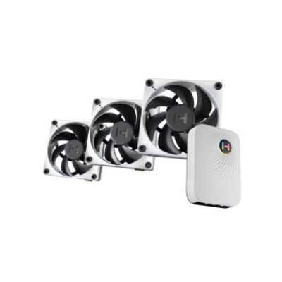 HYTE FAN CASE THICC FP12 FAN 3 PACK SILENCE con NP50 FAN-HYTE-FP12-BW-3NP