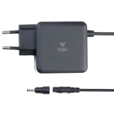 ITEK ALIMENTATORE UNIV. NOTEBOOK 65W 8 conn, GaN SUPER SLIM