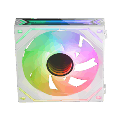 MARS GAMING MF-LINKFINITYKIT, PWM MODULAR ARGB FAN KIT, ARGB CONTROLLER, WH