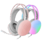 MARSGAMING GAMING CUFFIA+MIC MH-GLOWP ROSA FULL CHROMA 360