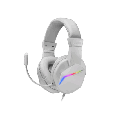 MARSGAMING GAMING CUFFIA+MIC MH122W BIANCA RGB PC MAC CONSOLES SAMRTHPONE T