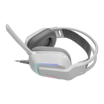 MARSGAMING GAMING CUFFIA+MIC MHSTRIKE WHITE PC MAC CONSOLES SAMRTHPONE TABL