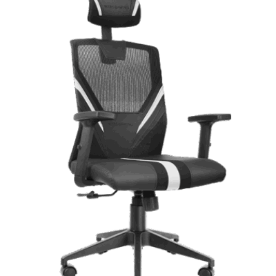 MARSGAMING SEDIA GAMING ERGONOMICA MGC-ERGO WH MAGLIA ACCIAIO  & BIANCA