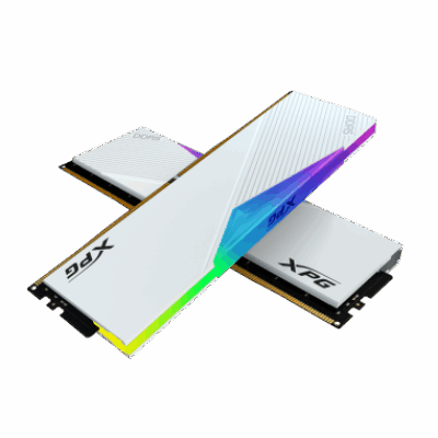 MEM DDR5 ADATA XPG LANCER RGB 32GB (2x16GB) 6000MHz WHITE AX5U6000C3016G-DC
