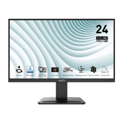 MSI MONITOR PRO MP2412 23.8” 16:9 VA FLAT 1920×1080 FHD 100Hz FREE SYNC