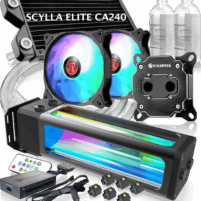 RAIJINTEK DIY KIT SCYLLA ELITE CA240 5V ARGB POMPA+W.BLOCK+RAD.+REFR+FAN+..
