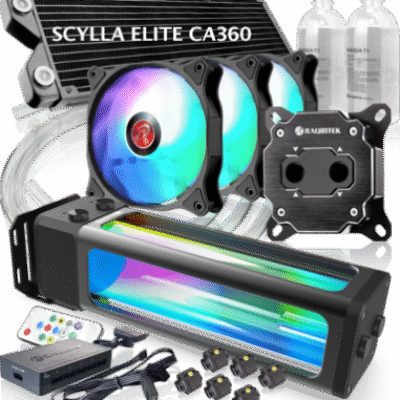 RAIJINTEK DIY KIT SCYLLA ELITE CA360 5V ARGB POMPA+W.BLOCK+RAD.+REFR+FAN+..