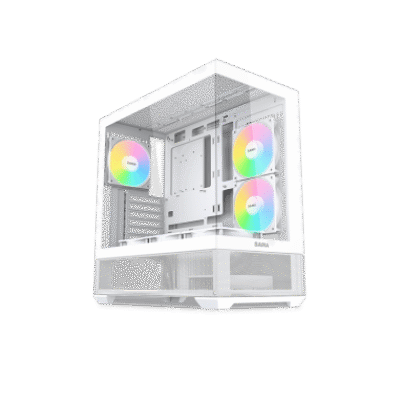 SAMA MID TOWER V40 WHITE 2*TG 6*FAN 120mm BIANCHE ARGB PWM